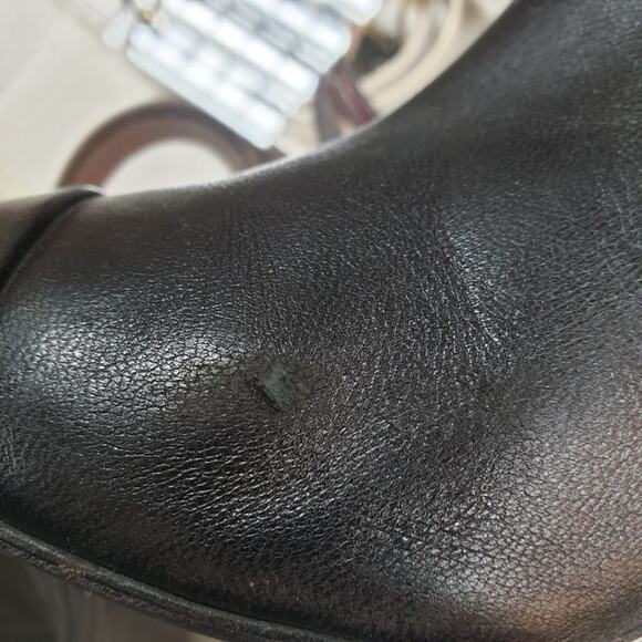 Chanel Leather Over-the-knee Heeled Boots Sz.38 - Picture 11 of 16